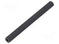 Screwed spacer sleeve; hexagonal; polyamide; M3; L: 65mm; black DREMEC TFF-M3X65/DR185