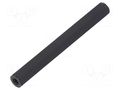 Screwed spacer sleeve; hexagonal; polyamide; M3; L: 55mm; black DREMEC TFF-M3X55/DR185