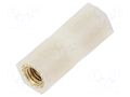 Insulating sleeve; Int.thread: M3; L: 15mm; UL94V-2; polyamide DREMEC TFF-M3X15/DR1183