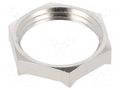 Nut; with earthing; PG11; brass; 21mm; Thread: PG; Plating: nickel LAPP LP-52103220