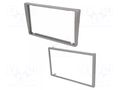 Radio frame; Opel,Renault,Suzuki; 2 DIN; matt silver COMPOTECH RAM-40.100.24