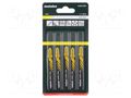 Hacksaw blade-set; tinware,metal; 106mm; 14teeth/inch; 5pcs. METABO MTB.623979000