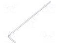 Wrench; hex key,spherical; HEX 2mm; tool steel; long; L: 102mm KING TONY KT-112002MR