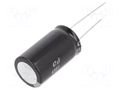Capacitor: electrolytic; THT; 47uF; 450VDC; Ø18x31.5mm; ±20%; ED PANASONIC EEUED2W470