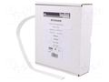 Heat shrink sleeve; glueless; 2: 1; 9.5mm; L: 5m; white; polyolefine TASKER BOX9548W