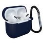 Case for AirPods 3 Silicone Soft Earphone Cover + Keychain Lobster Clasp Pendant Dark Blue (Case D), Hurtel 9145576230749 9145576230749