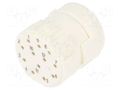 Connector: M23; contact insert; PIN: 12; female; for cable; 8A; 200V HUMMEL 7.003.912.102