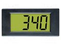 Ammeter; digital,mounting; on panel; LCD; 3,5 digit; Char: 11mm LASCAR DPM342