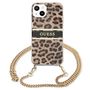 Guess GUHCP13SKBCLE iPhone 13 mini 5.4" Leopard hardcase Gold Strap, Guess 3666339023232