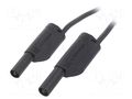 Test lead; 32A; banana plug 4mm,both sides; Urated: 1kV; Len: 1m SCHÜTZINGER VSFK870025100-SW