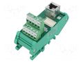 Transition; RJ45,screw terminal; W: 35mm; D: 68.5mm; H: 92.6mm; 1A WIRFA IS2-J45-S