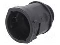 Straight terminal connector; Thread: metric,outside; LLPA; black PMA I-ALND-M253