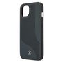 Mercedes Leather Perforated Area Case for iPhone 13 mini - Navy Blue, Mercedes 3666339020859 3666339020859