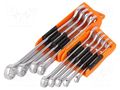 Wrench-set; combination spanner; 9pcs. BETA 42NEW/SC9I
