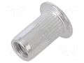 Rivet nuts; M4; aluminium; Ømount.hole: 6mm; L: 11mm; 20pcs. BETA 1742R-AL-M4