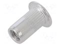 Rivet nuts; M4; aluminium; Ømount.hole: 6mm; L: 11mm; 20pcs. BETA 1742R-AL-M4