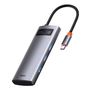 Baseus Metal Gleam Series 5-in-1 Multifunctional Type-C HUB Docking Station Gray 30Hz Version Gray, Baseus 6932172602628 6932172602628