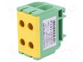 Splice terminal: rail; 145A; 800V; screw terminal; yellow-green POKÓJ NZP-50-2PE