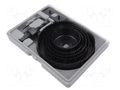 Hole saw set; 64mm,76mm,89mm,102mm,127mm; wood,drywall; 8pcs. MEGA MGA-26408