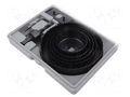 Hole saw set; 64mm,76mm,89mm,102mm,127mm; wood,drywall; 8pcs. MEGA MGA-26408