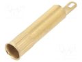 Connector: 4mm banana; socket; 25A; 30VAC; 60VDC; gold-plated STÄUBLI LB4-A