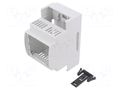 Enclosure: for DIN rail mounting; Y: 90.5mm; X: 53.5mm; Z: 62mm ITALTRONIC IT-25.0302000.BL