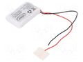 Re-battery: Li-Ion; Cell: PANASONIC; 103450; 3.6V; 2200mAh; cables CELLEVIA BATTERIES NCA103450A/1S1P