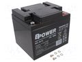 Re-battery: acid-lead; 12V; 50Ah; AGM; maintenance-free; BCL BPOWER ACCU-BCL50-12/BP