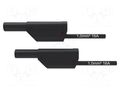 Test lead; 16A; banana plug 4mm,both sides; Urated: 1kV; Len: 1m SCHÜTZINGER VSFK85001100-SW