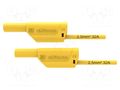 Test lead; 32A; banana plug 4mm,both sides; Urated: 1kV; Len: 1m SCHÜTZINGER VSFK850025100-GE