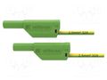 Test lead; 32A; banana plug 4mm,both sides; Urated: 1kV; Len: 1.5m SCHÜTZINGER VSFK850025150-GNGE