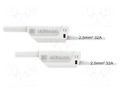 Test lead; 32A; banana plug 4mm,both sides; Urated: 1kV; Len: 2m SCHÜTZINGER VSFK850025200-WS