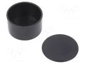 Enclosure: for alarms; Z: 14mm; ABS; black; Ø: 24.8mm MASZCZYK KM-125C/BK