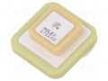 Antenna; GNSS,GPS; 3.1dBi,4.9dBi; SMD; 25x25x8mm MOLEX 2122030001