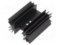Heatsink: extruded; TO218,TO220,TO247; black; L: 25mm; W: 41.6mm OHMITE FA-T220-51E