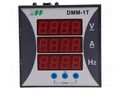 Meter: network parameters; on panel; digital,mounting; LED x3 F&F DMM-1T