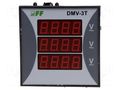 Voltmeter; digital,mounting; 12÷400V; on panel; LED; 4 digit; IP20 F&F DMV-3T