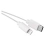 USB cable 2.0 C/Male - i16P/Male 1m white, EMOS SM7015W 8592920118443