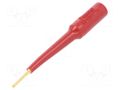 Measuring tip; 3A; red; Socket size: 4mm; Plating: gold-plated POMONA POM-3563-2