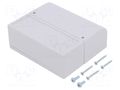 Enclosure: wall mounting; X: 85.1mm; Y: 96.6mm; Z: 35.7mm; ABS MASZCZYK KM-123I/GY
