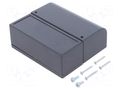 Enclosure: wall mounting; X: 85.1mm; Y: 96.6mm; Z: 35.7mm; ABS MASZCZYK KM-123D/GY-V0