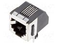 Connector: RJ12; socket; PIN: 6; Cat: 3; shielded,low profile; 6p6c TE Connectivity 5555140-1