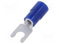 Tip: fork; M3,5; Ø: 3.7mm; 1.04÷2.63mm2; crimped; for cable; tinned NICHIFU TMEX2LY-3.5S-BLU