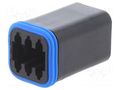 Connector: wire-wire; terminals, size 16; plug; female; PX0; PIN: 6 BULGIN PX0100S06BK
