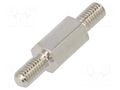 Screwed spacer sleeve; 8mm; Ext.thread: M3; hexagonal; brass DREMEC TMM-M3X8/DR413K