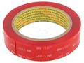 Tape: fixing; W: 25mm; L: 5.5m; Thk: 0.5mm; acrylic; transparent 3M 3M-4905-25-5.5