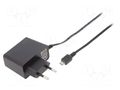Power supply: switching; mains,plug-in; 5VDC; 2A; 10W; 78.7%; black POS POSC05200A-MICRO