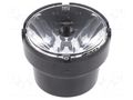 LED lens; round; plexiglass PMMA; transparent; 4÷10°; H: 27.1mm LEDIL FCA12077