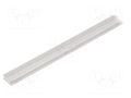 Stopper; for profiles; Width of the groove: 8mm; L: 2m; PP; grey FATH FA-092085