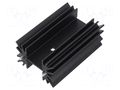 Heatsink: extruded; H; TO218,TO220,TO247; black; L: 41.9mm; 2.7°C/W Wakefield Thermal 657-25ABPE
